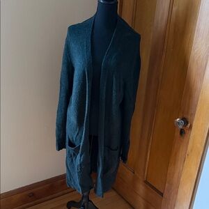 Madewell Deep Green Open Cardigan